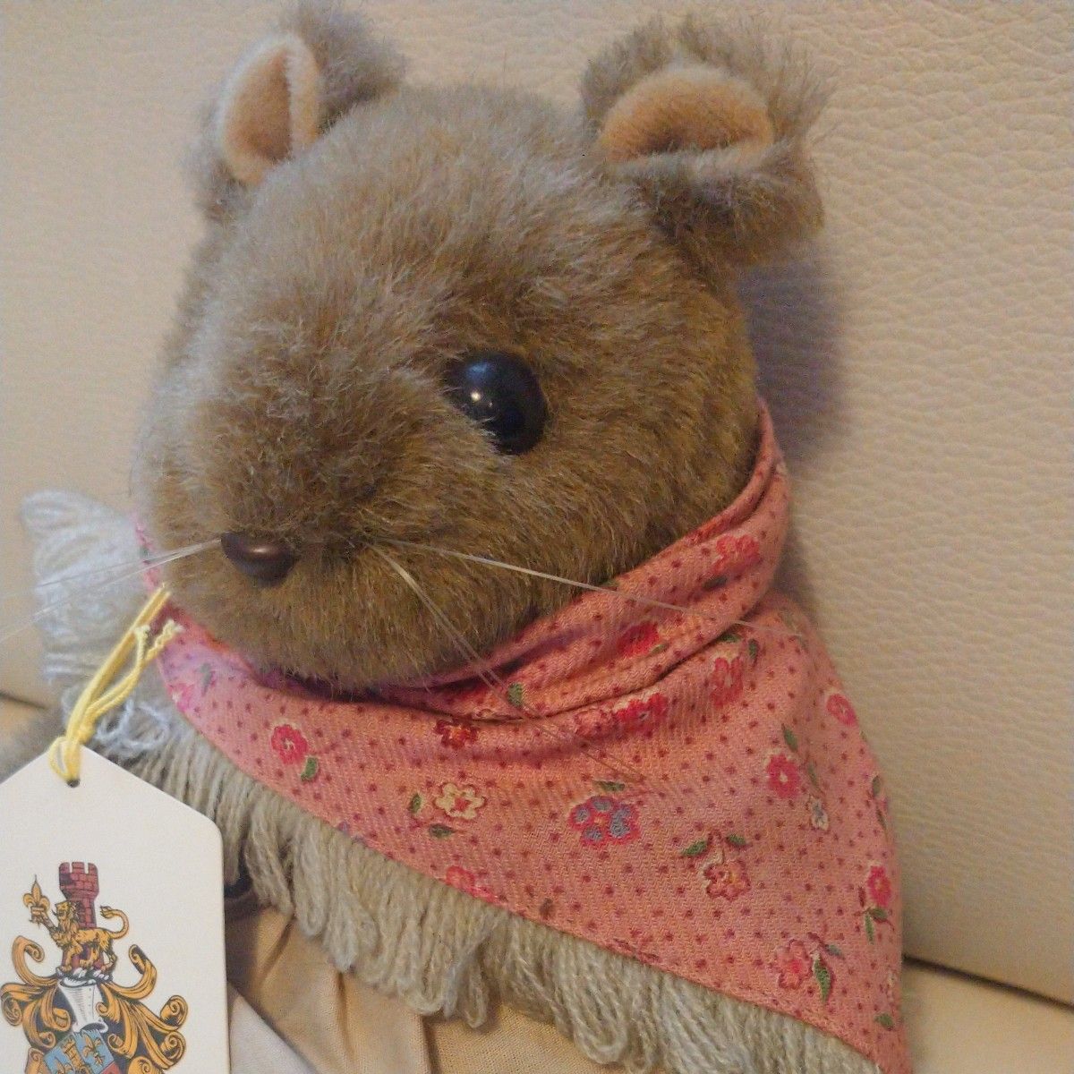 紙タグ付き LIBERTY ねずみ ぬいぐるみ レア 40年くらい前 昭和当時物