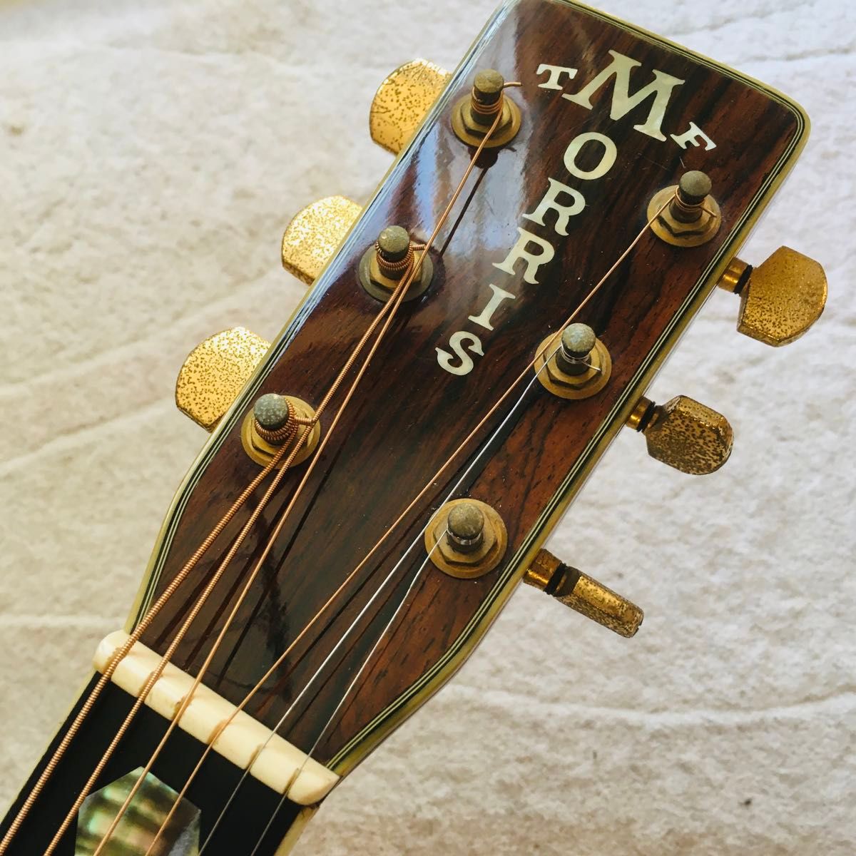 激レア 70's S YAIRI製 MORRIS SPECIAL TF W-100 トップ単板 圧巻の