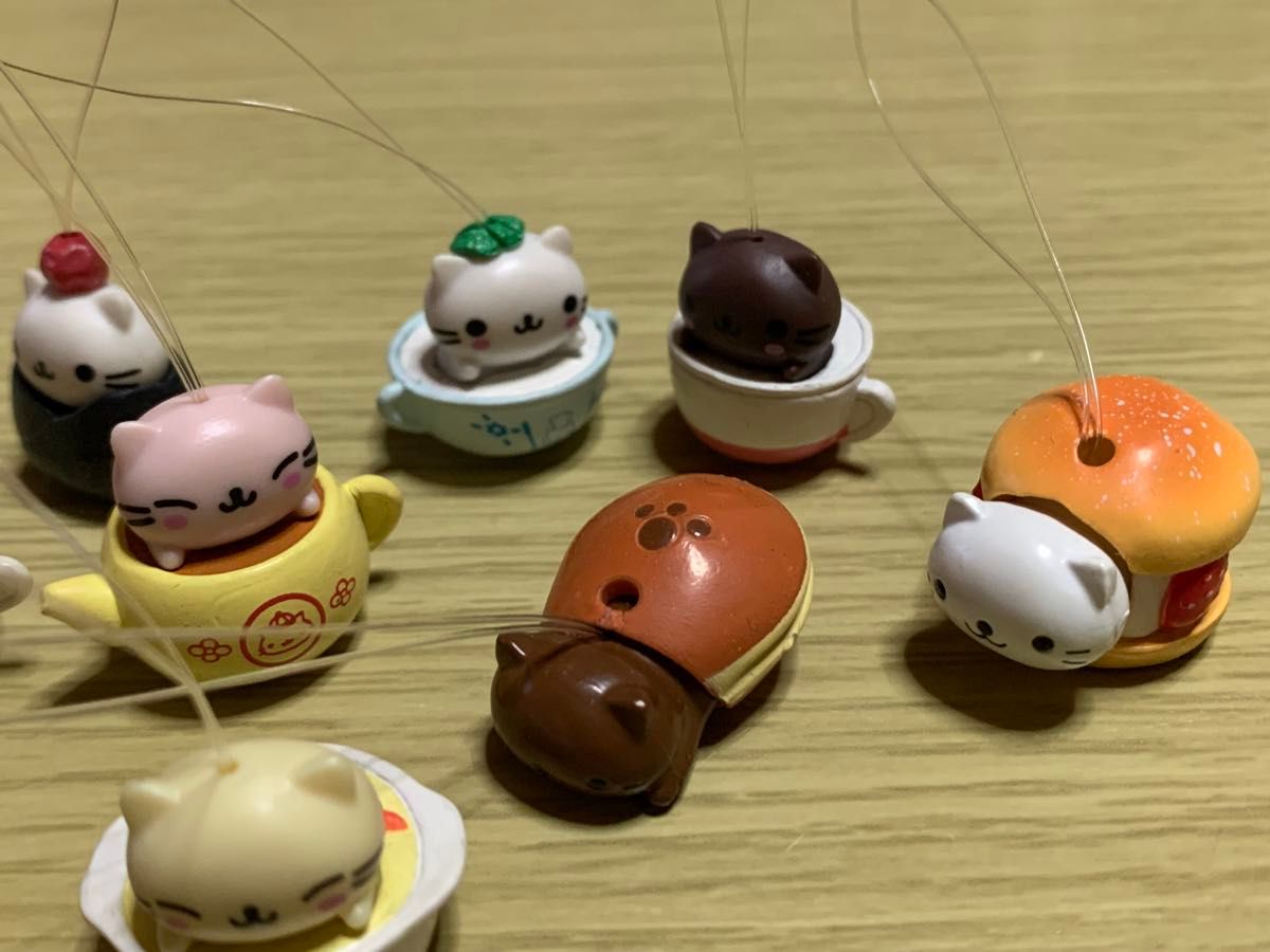 にゃんにゃんにゃんこ フィギュア 当時物 ストラップ 人形 マスコット