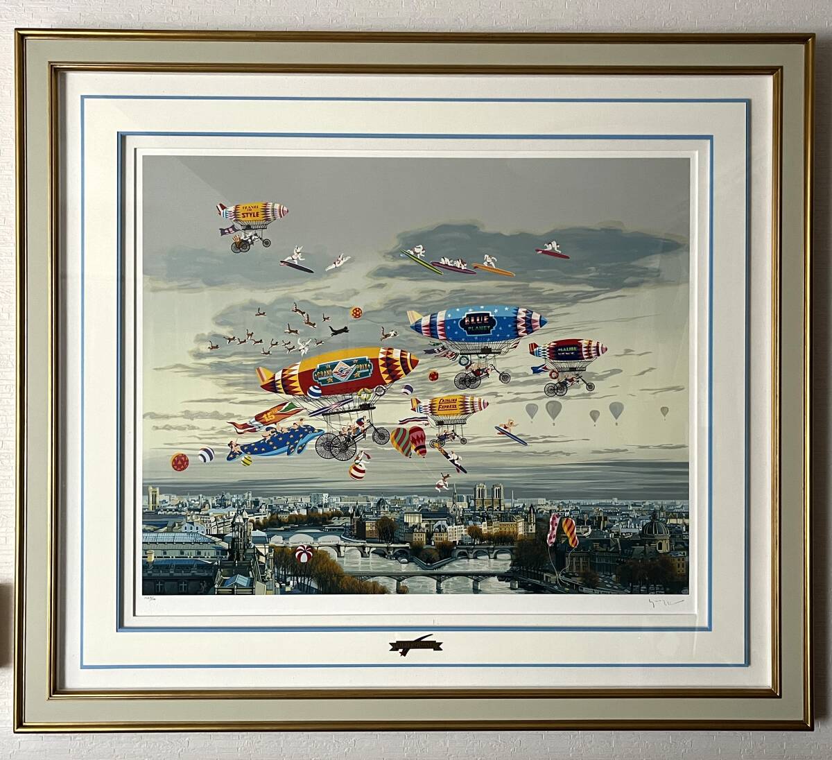 Yahoo!オークション - 真作 そよ風に乗って ヒロヤマガタ 縦96cm×横1