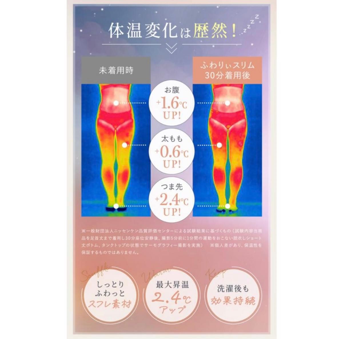 新品未開封】グラマラスパッツ ふわりぃスリム ヴィンテージローズ L