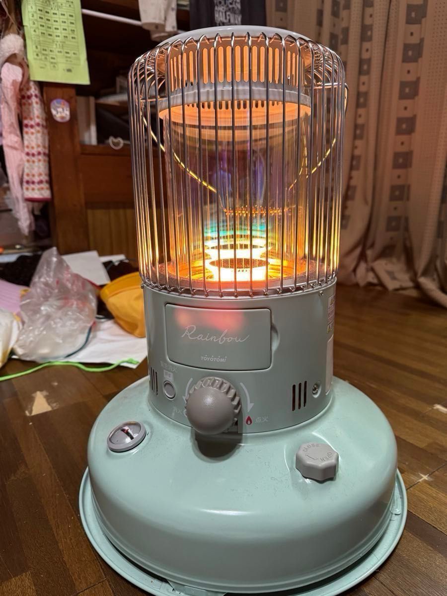 最新色 週末価格 美品 良品TOYOTOMI 今年の先月購入レインボーストーブ