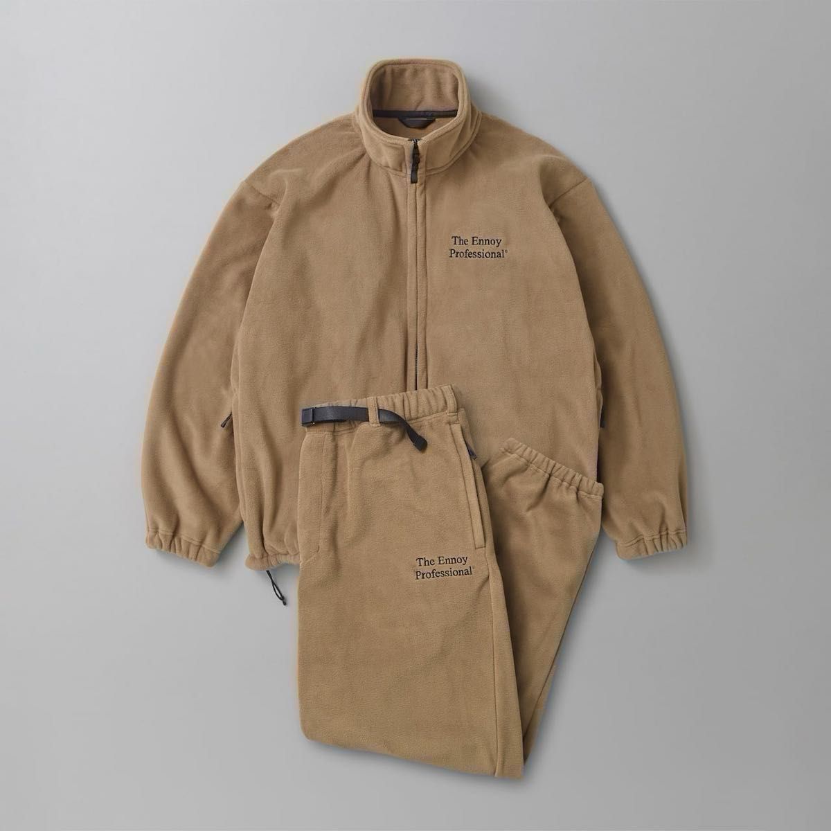 ennoy POLARTEC FLEECE SET UP エンノイ フリース CAMEL セットアップ