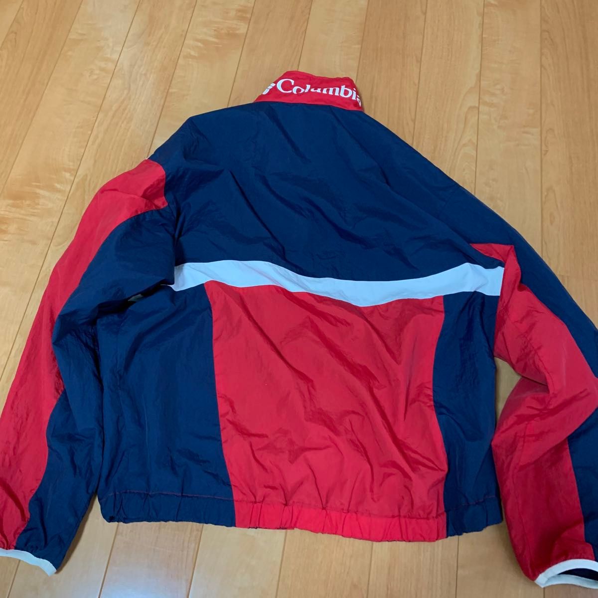 Columbia ナイロンジャケット 赤・白・青 メンズ S ブルゾン