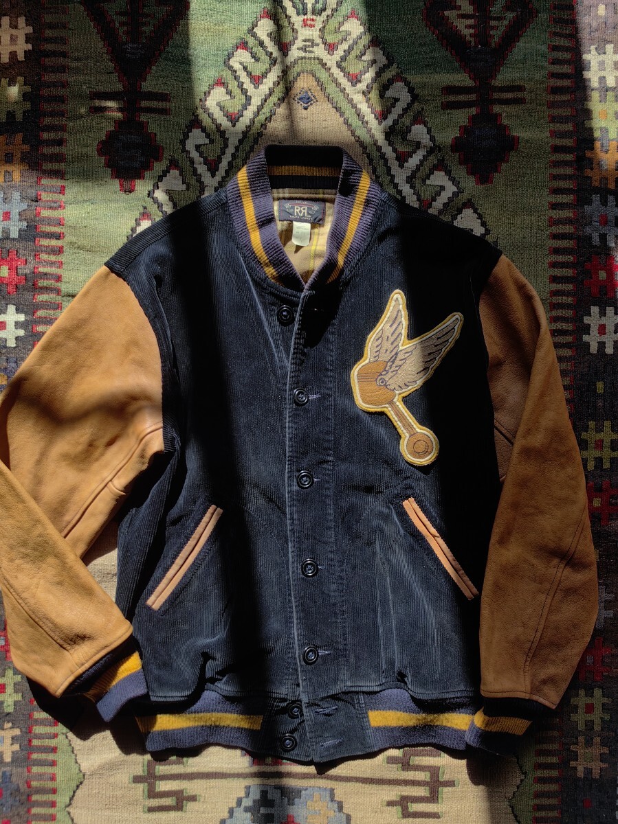 傑作 RRL WAKEFIELD VARSITY JACKET バーシティ ジャケット スタジャン