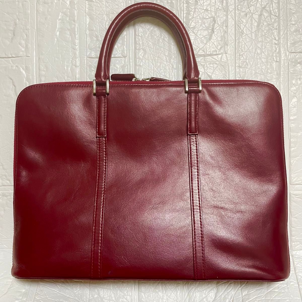 定価18 990円】スリムビジネスバッグ ビジネスレザーファクトリー バー