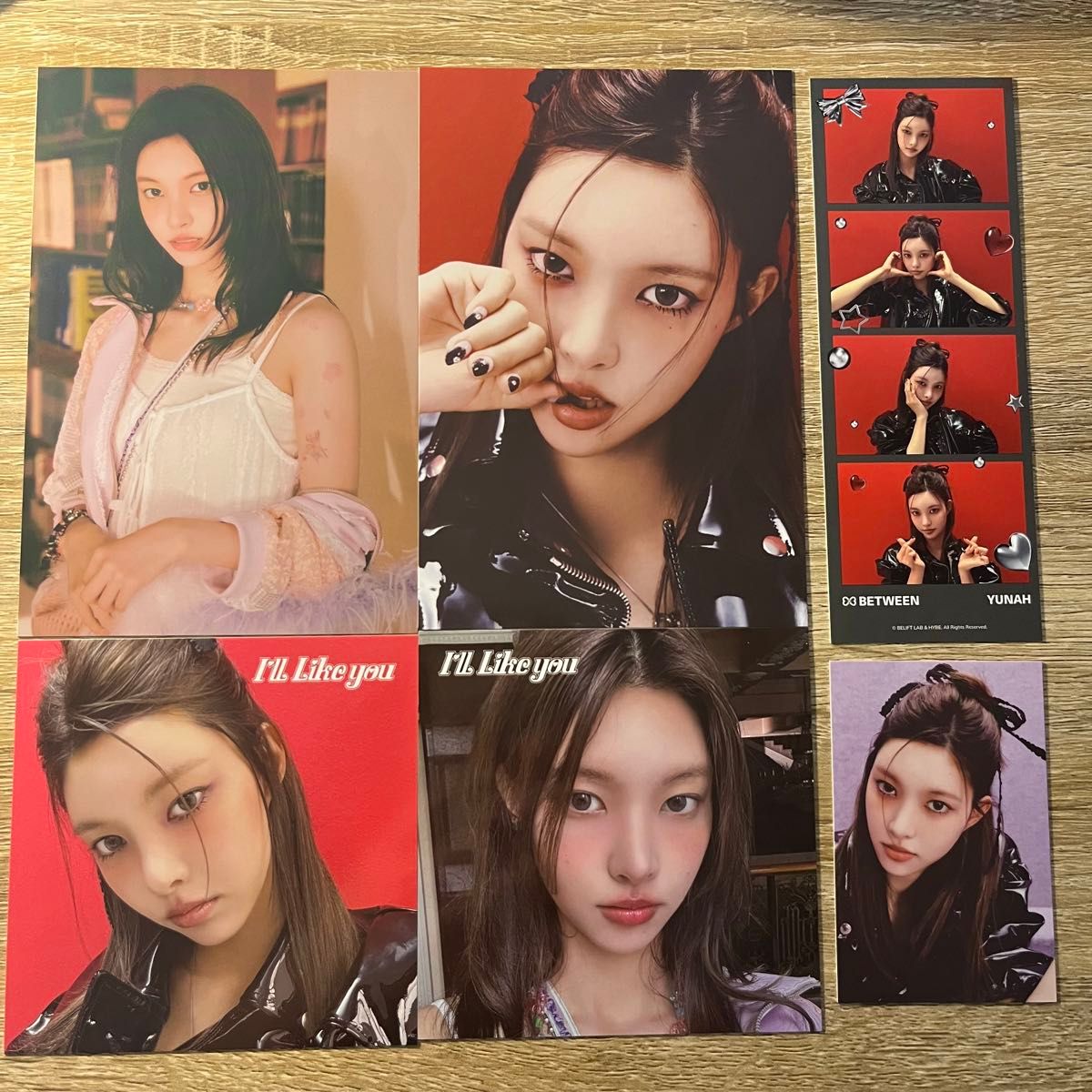 illit i'll like you ユナ フォトデコセット weverse MD 4カットフォト