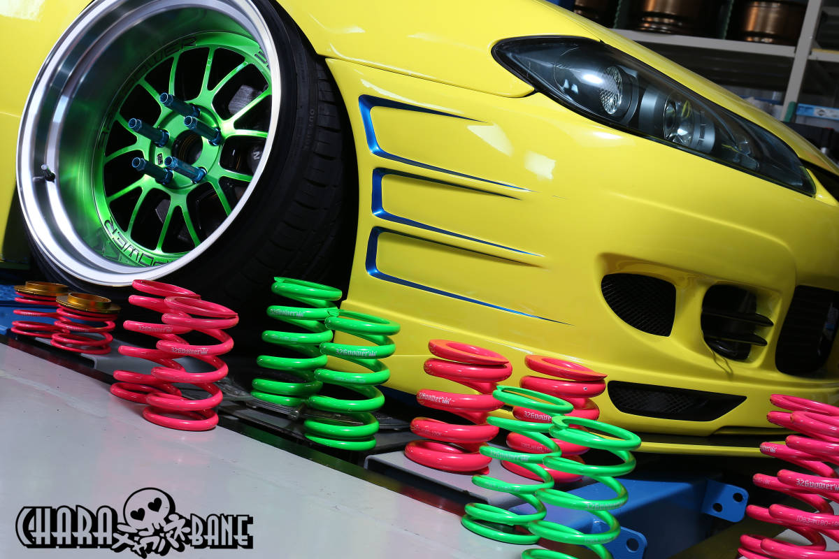 326POWER チャラバネ スプリング ID63 H140mm 24Kグリーン 【公式通販】