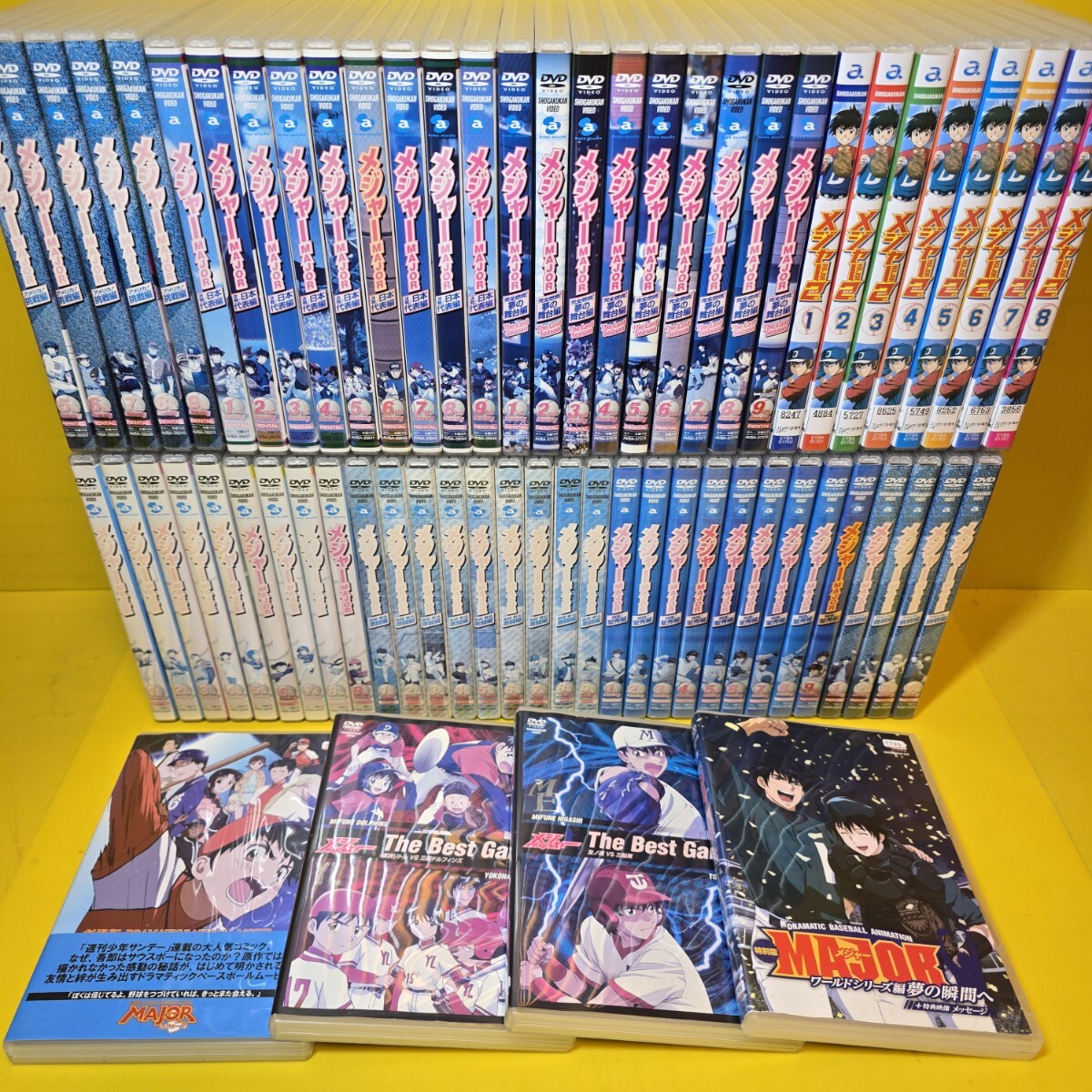 新品ケース交換済み メジャー1期～6期+セカンド+劇場版 DVD全66巻