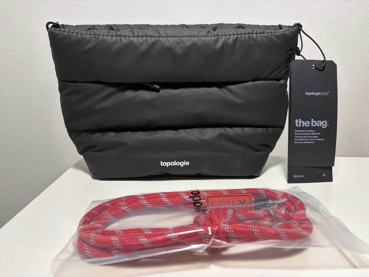 新品未使用】Topologie Besace べサス （ ストラップ付き）お値下げ