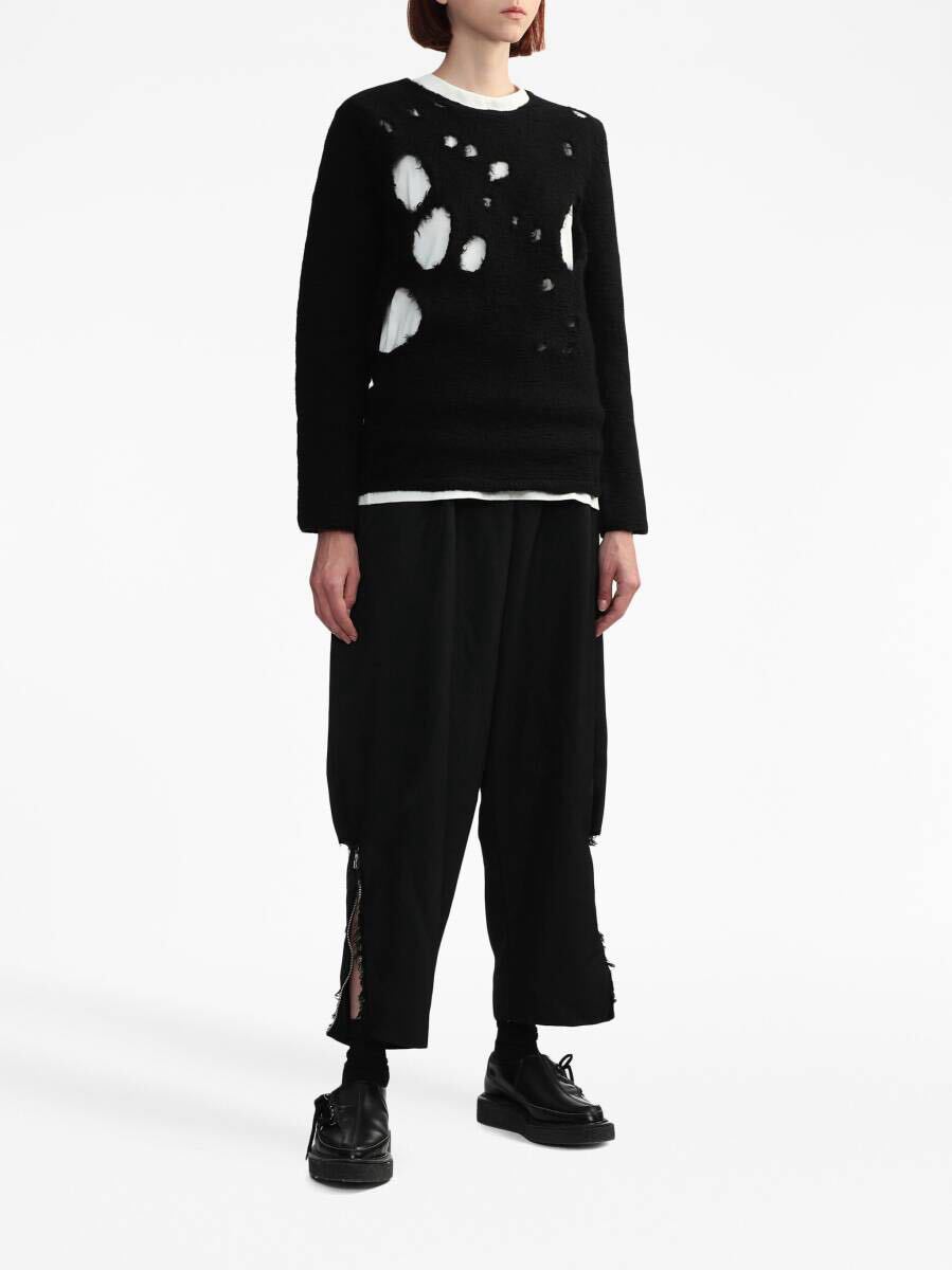 新品 BLACK COMME des GARCONS ブラックコムデギャルソン ダメージ