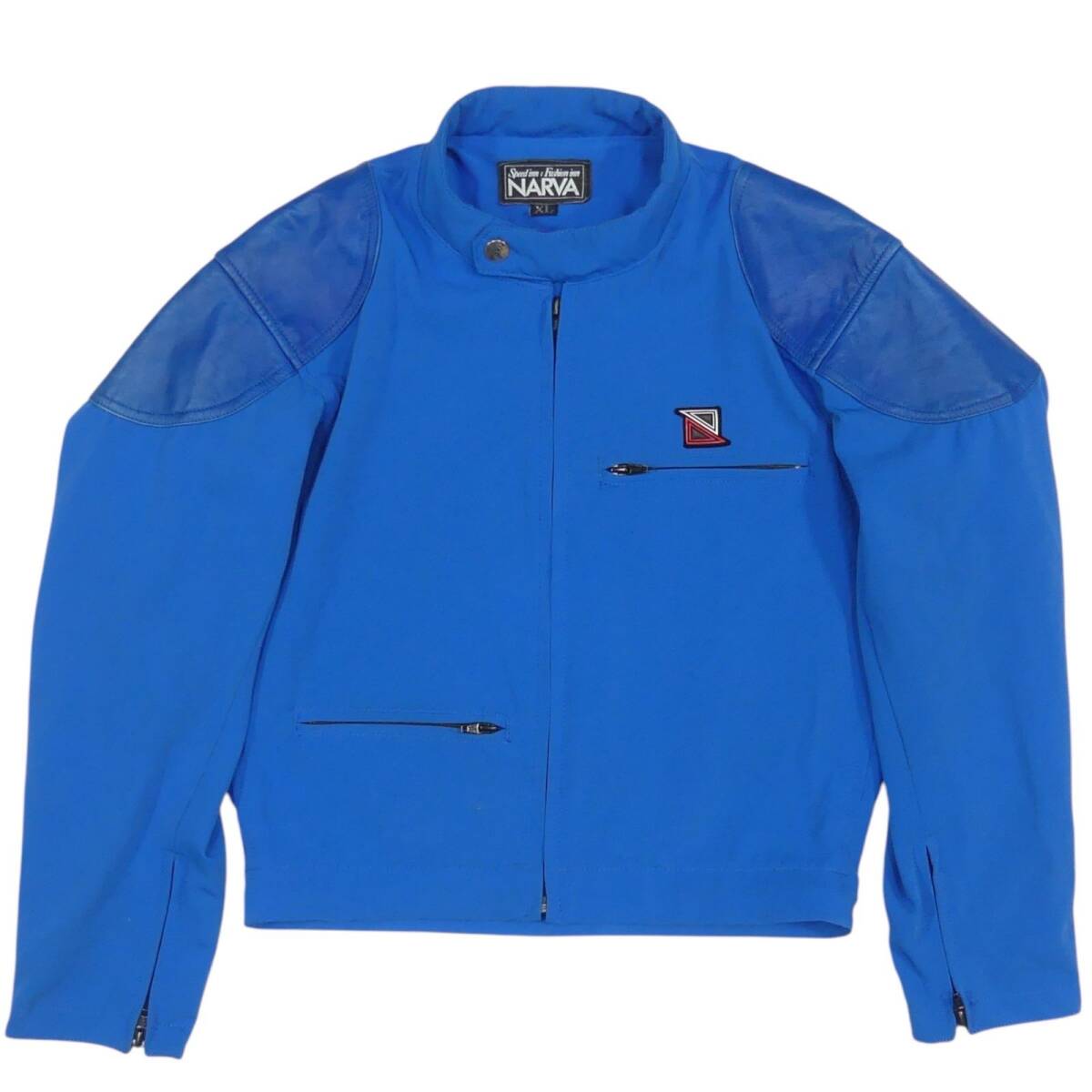 即決 NARVA メンズ XL レザーコンビレーシングスーツ ナルヴァ 青 本革