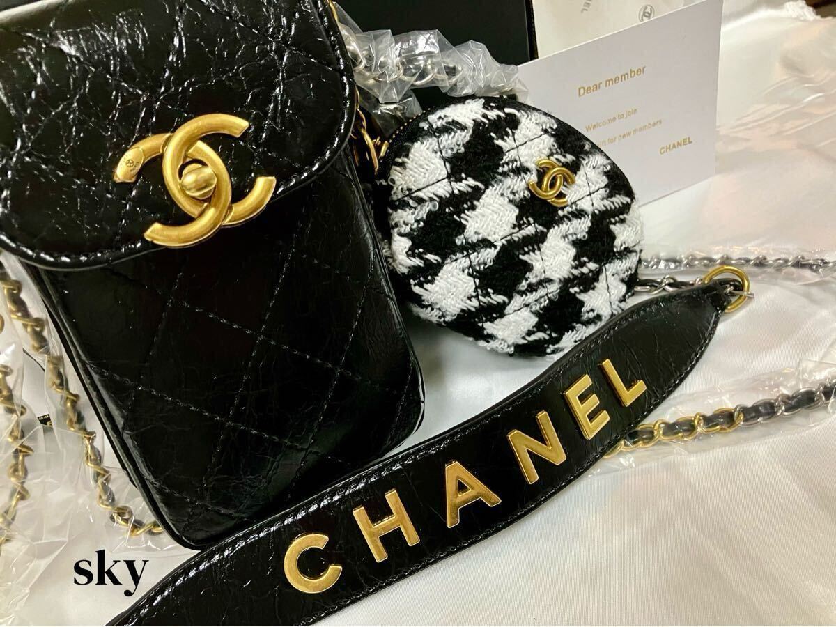 新品 シャネル ノベルティ CHANEL ショルダーバッグ スマホポーチ ミニ