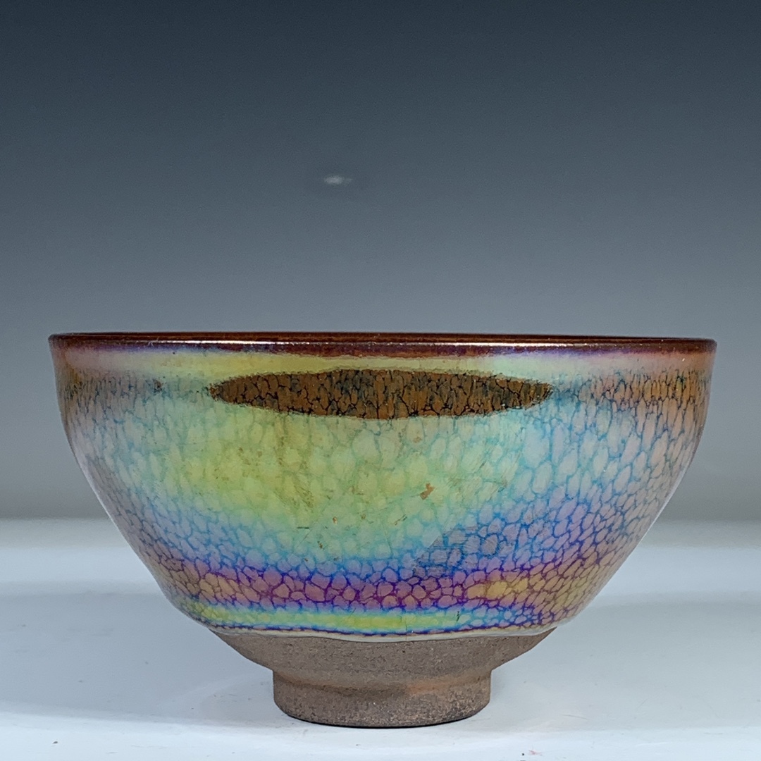 宋 宋時代 建窯 窯変 曜変天目 建盞 天目茶碗 箱付 唐