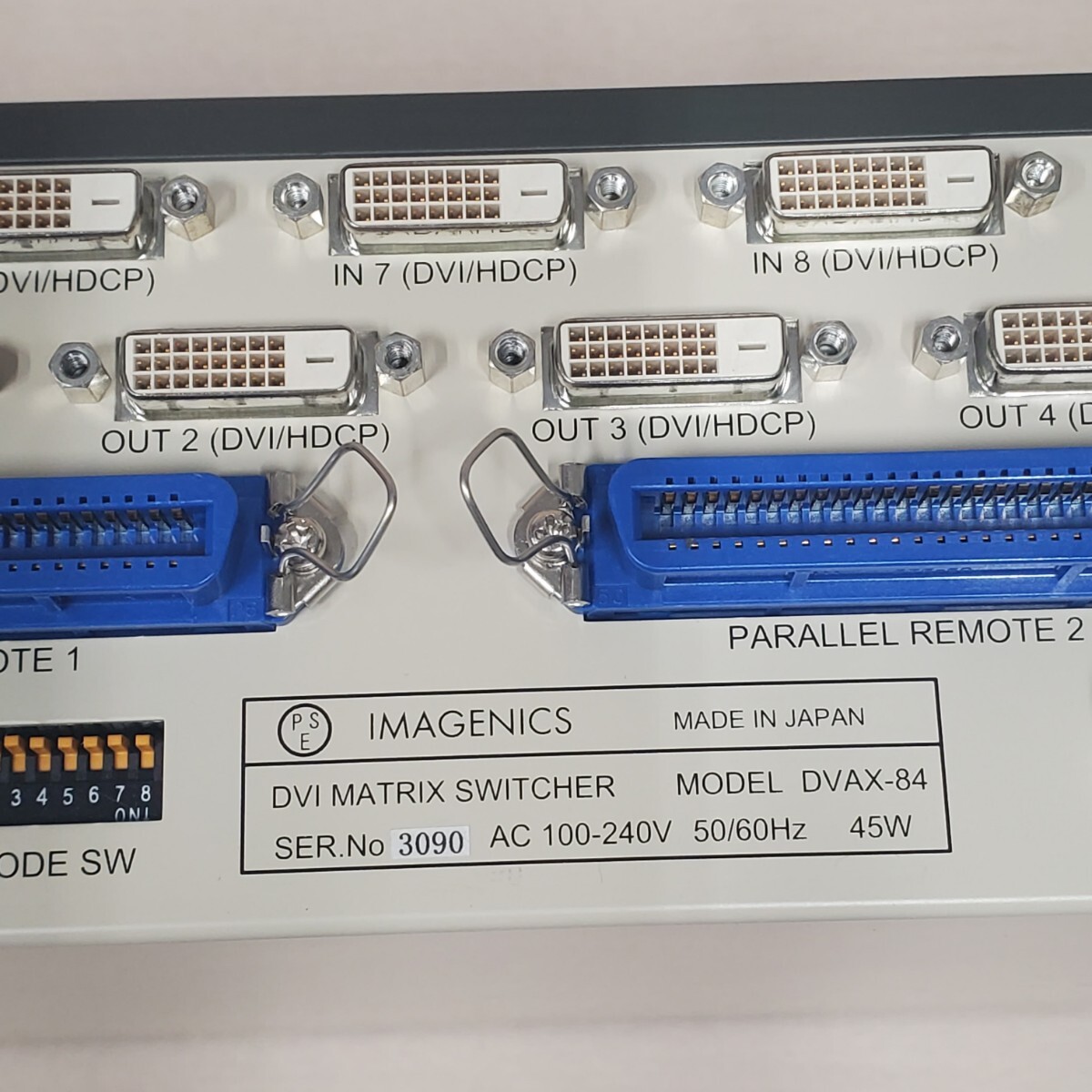 アンプ DVI MATRIX SWITCHER DVAX-84 DVAX-84 ｜IMAGENICS