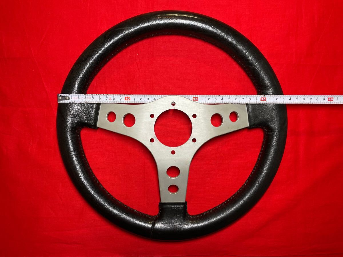 当時物 当時物 OBA 丸穴 30パイ ステアリング 旧車 30cm 暴走族 族