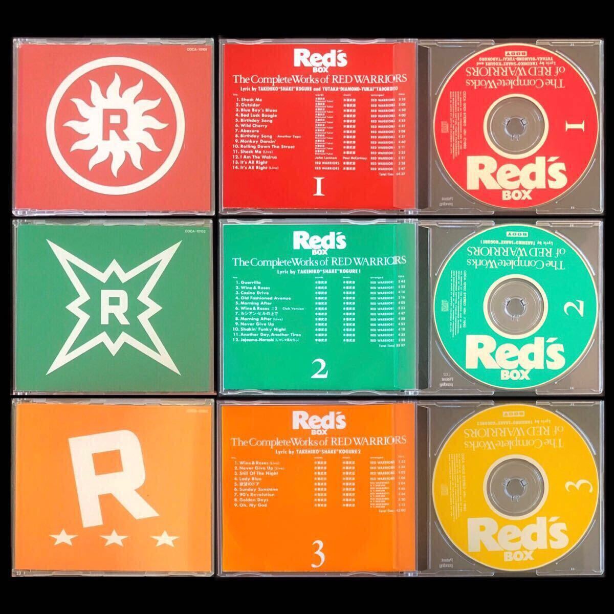 廃盤 CD「Red's Box The Complete Works Of Red Warriors」ステッカー