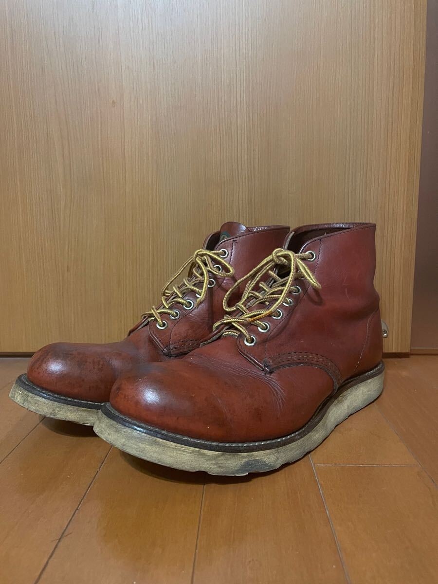 希少 90s『RED WING』USA製 8166 半円犬タグ6inch CLASSIC ROUND