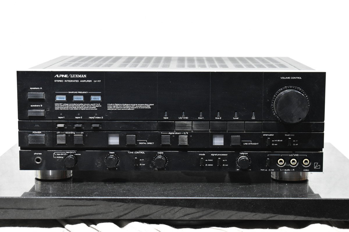 ALPINE LUXMAN プリメインアンプ LV-117 ジャンク ALPINE LUXMAN LV