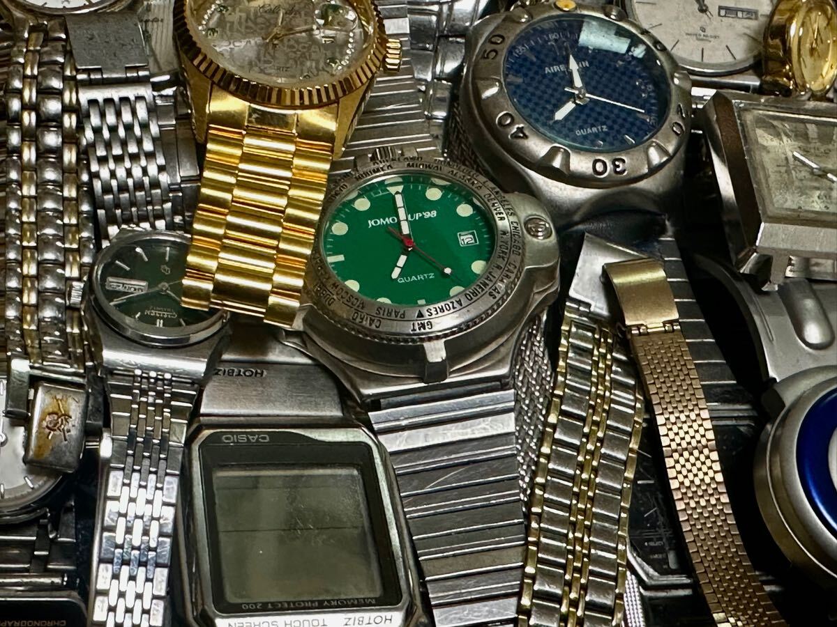 大量 ジャンククォーツ時計150個以上まとめて！！希少時計、高級