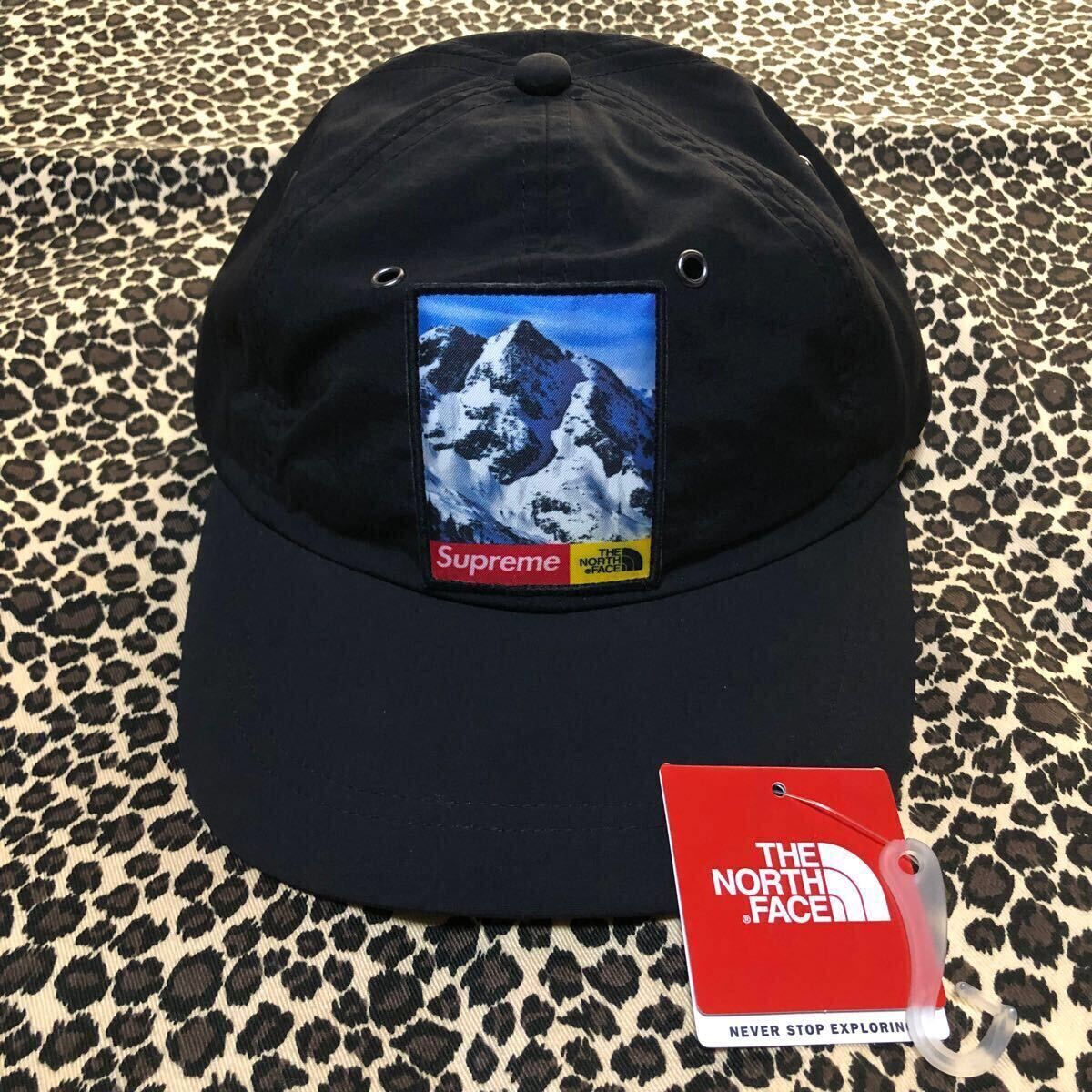 美品 Supreme THE NORTH FACE コラボ Mountain 6パネル キャップ 黒