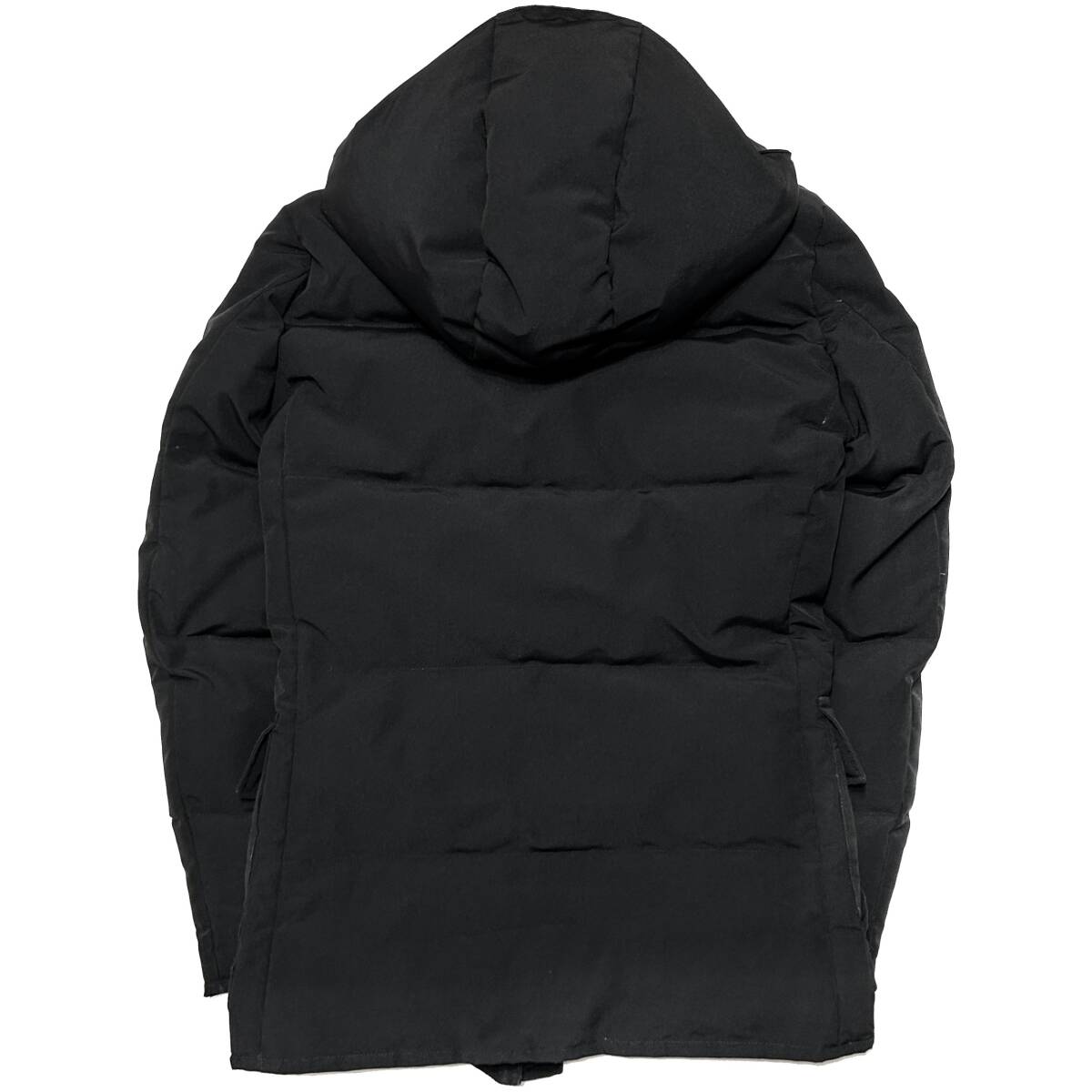 定価15 4万 AKM TAFFETA NYLON DUFFLE DOWN COAT S 黒 ダッフルダウン