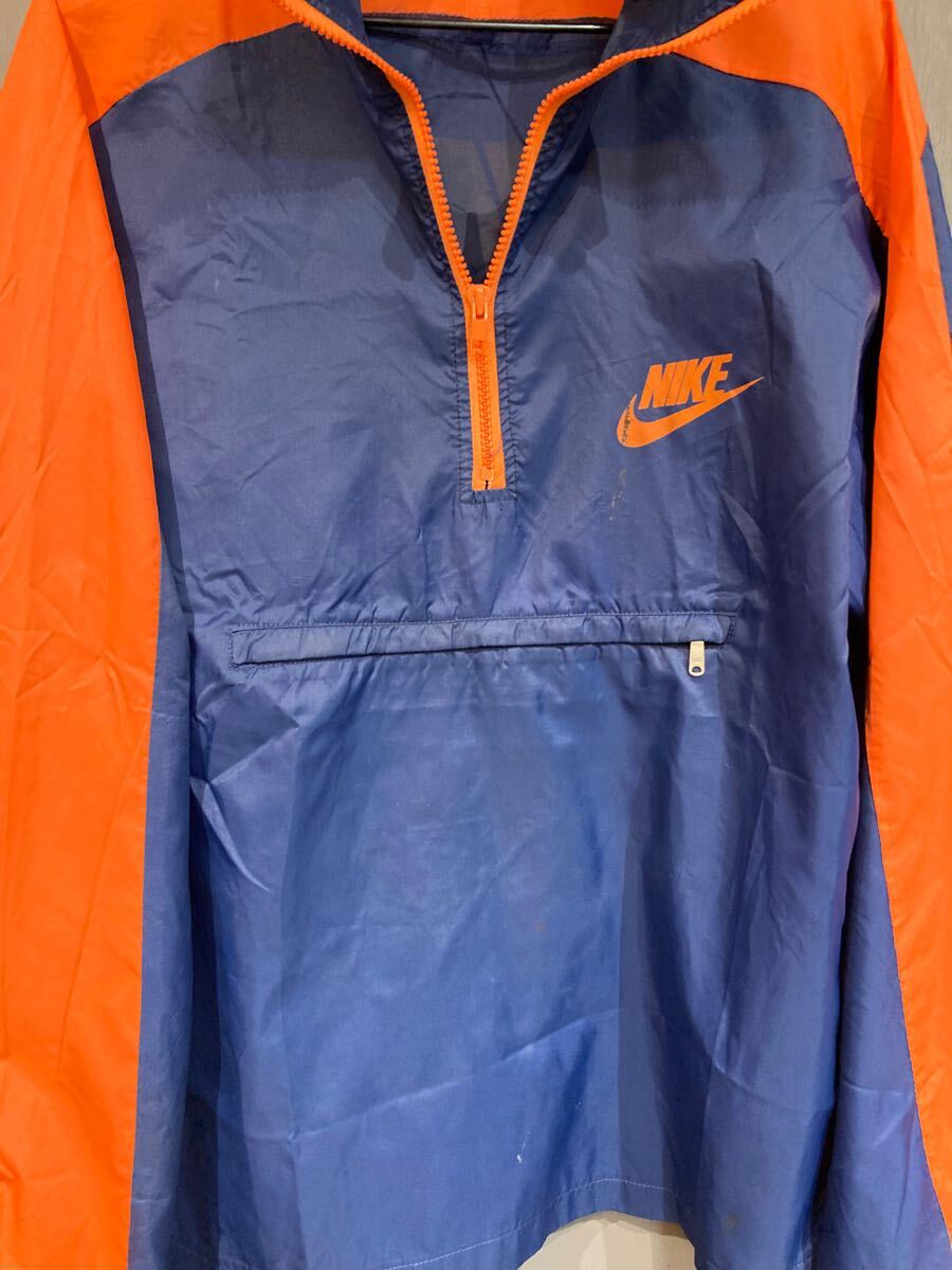 希少70's オレンジタグ NIKE ナイキ プルオーバージャケット/USA製/XL