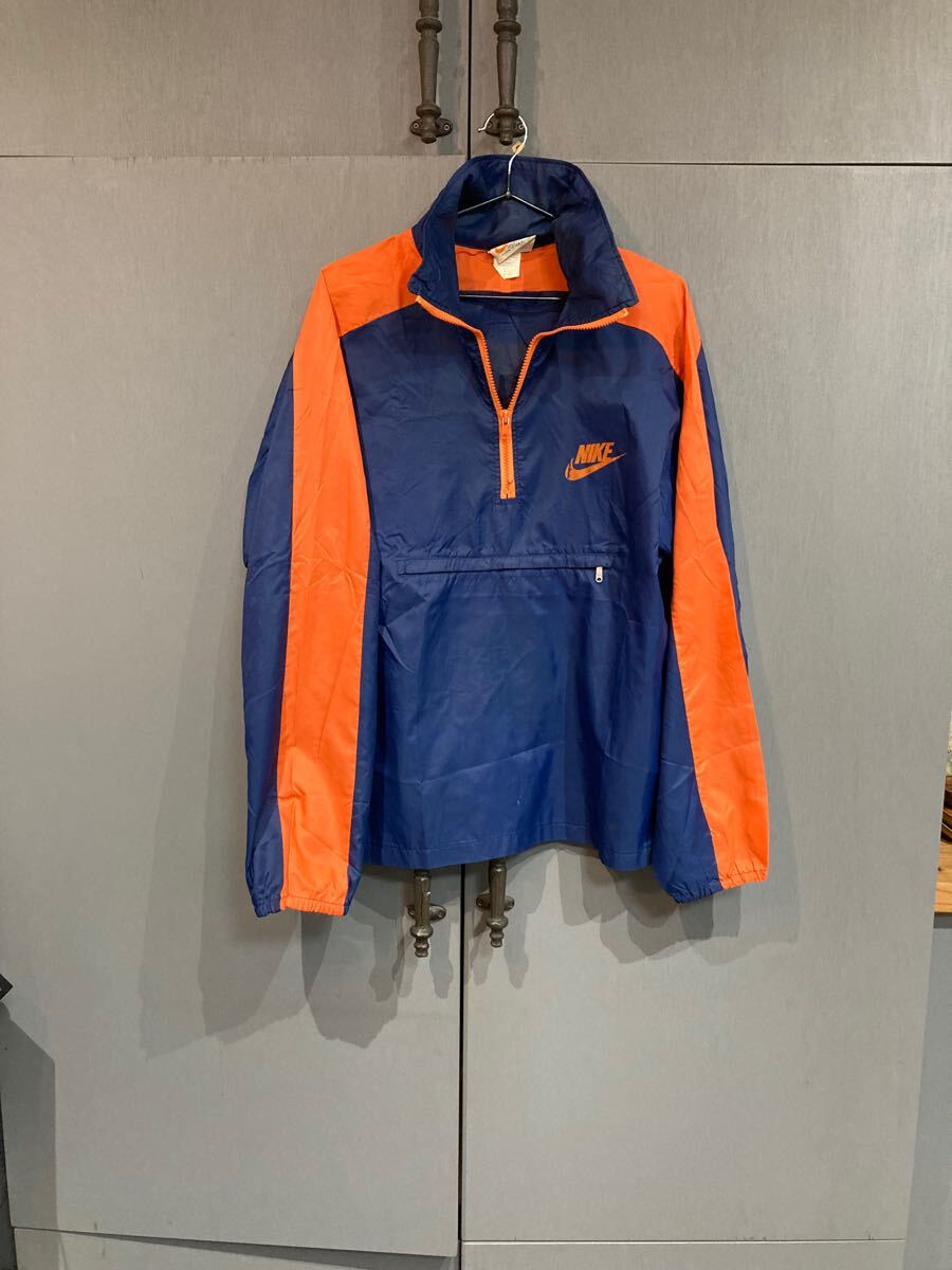 希少70's オレンジタグ NIKE ナイキ プルオーバージャケット/USA製/XL