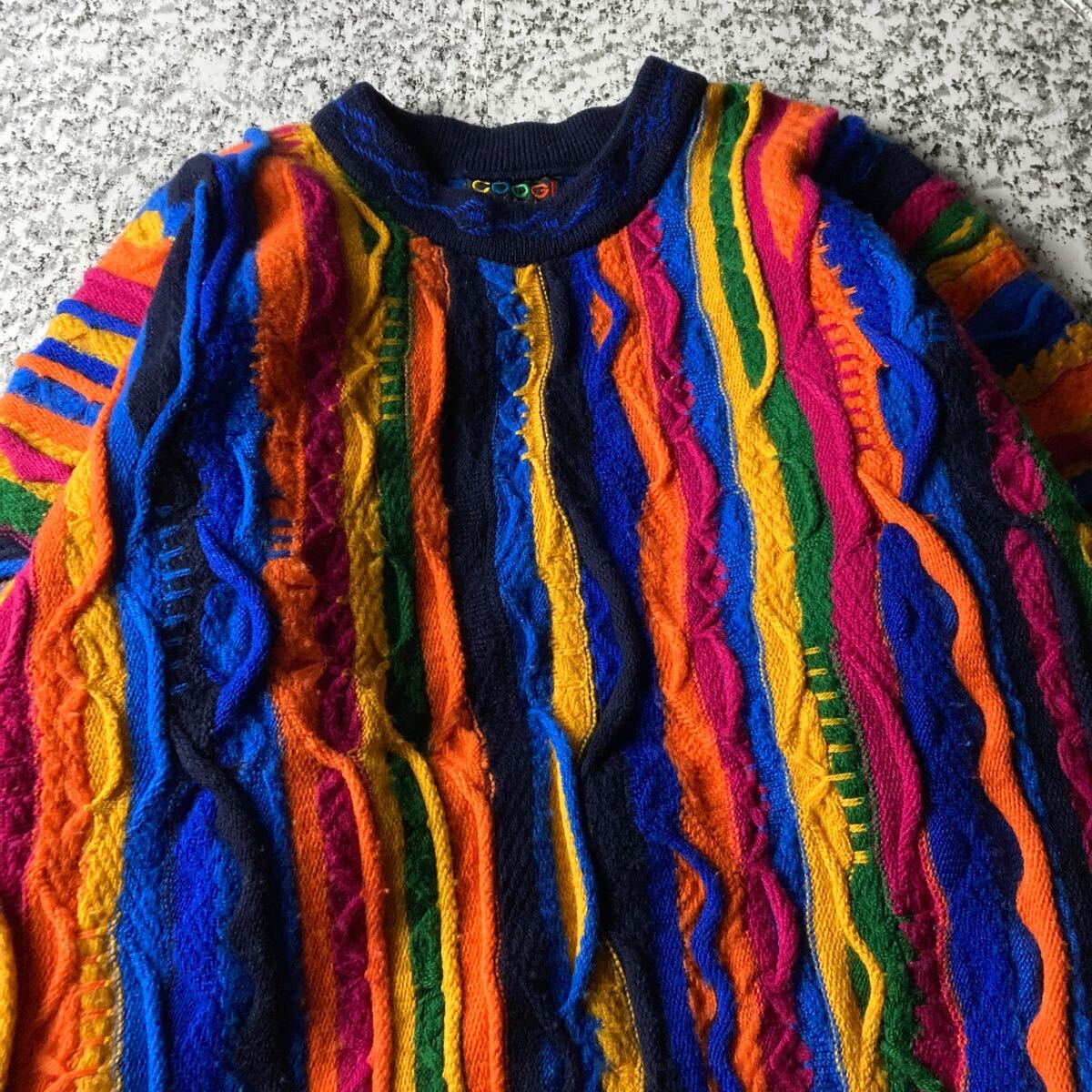 90sオーストラリア製】COOGI 3D立体編み ヴィンテージ ウールニット