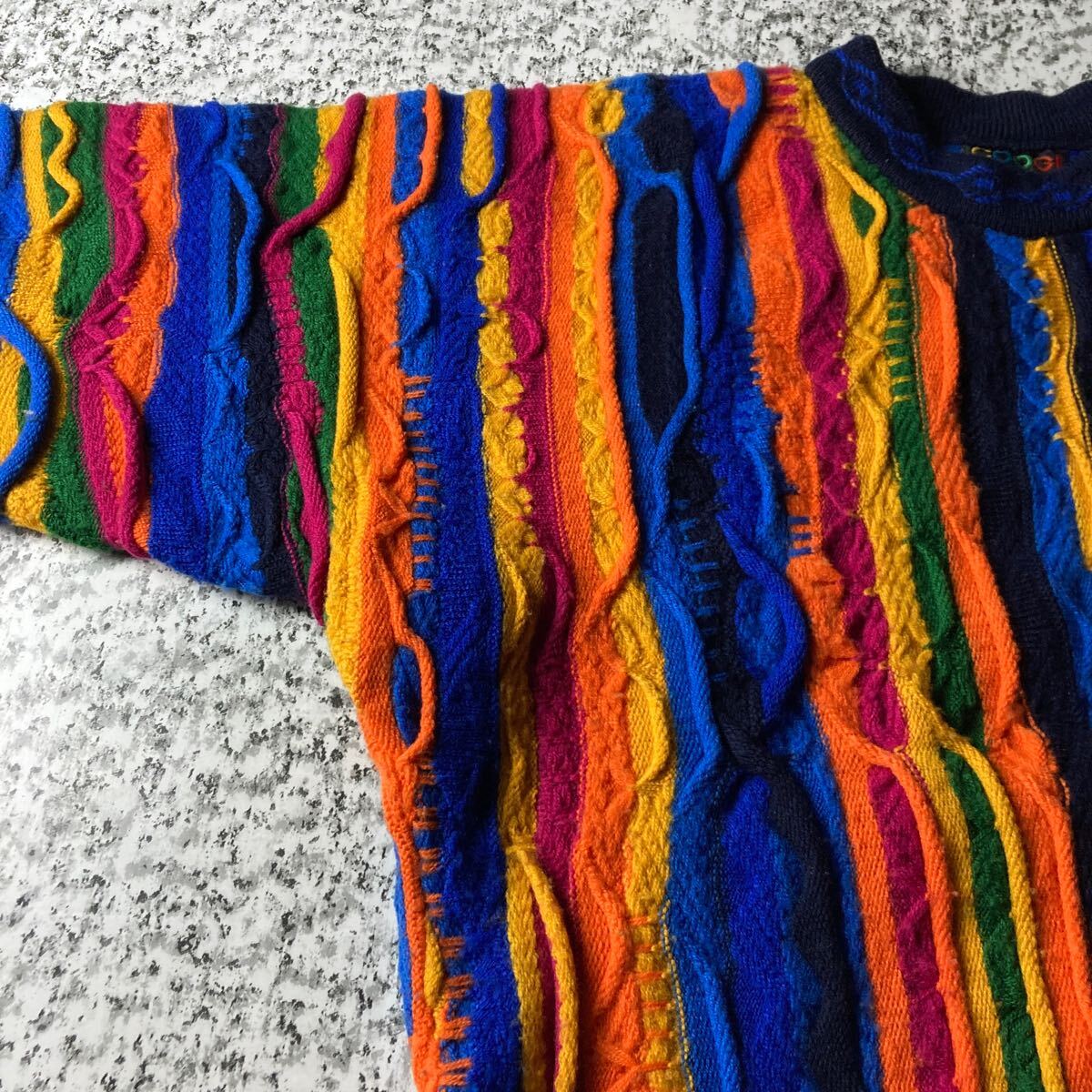 90sオーストラリア製】COOGI 3D立体編み ヴィンテージ ウールニット