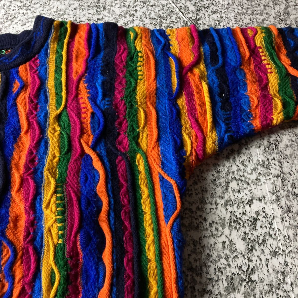 90sオーストラリア製】COOGI 3D立体編み ヴィンテージ ウールニット