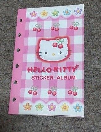 キティ シール帳 手帳 6穴 さくらんぼ 平成レトロ レトロ 平成女児