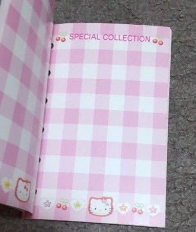 キティ シール帳 手帳 6穴 さくらんぼ 平成レトロ レトロ 平成女児