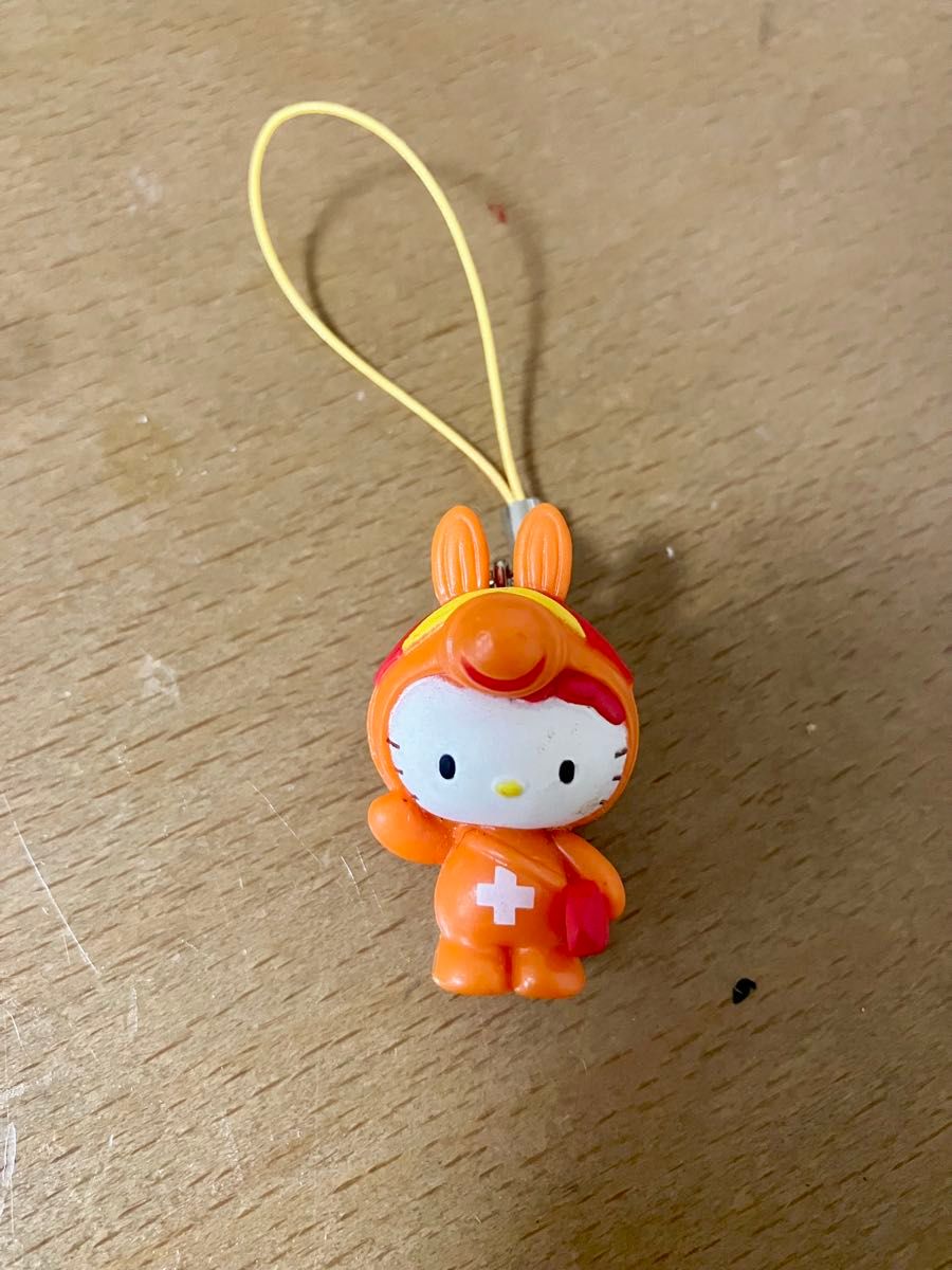 サンリオ ハローキティ マスコット ゼリーオレンジ ストラップ