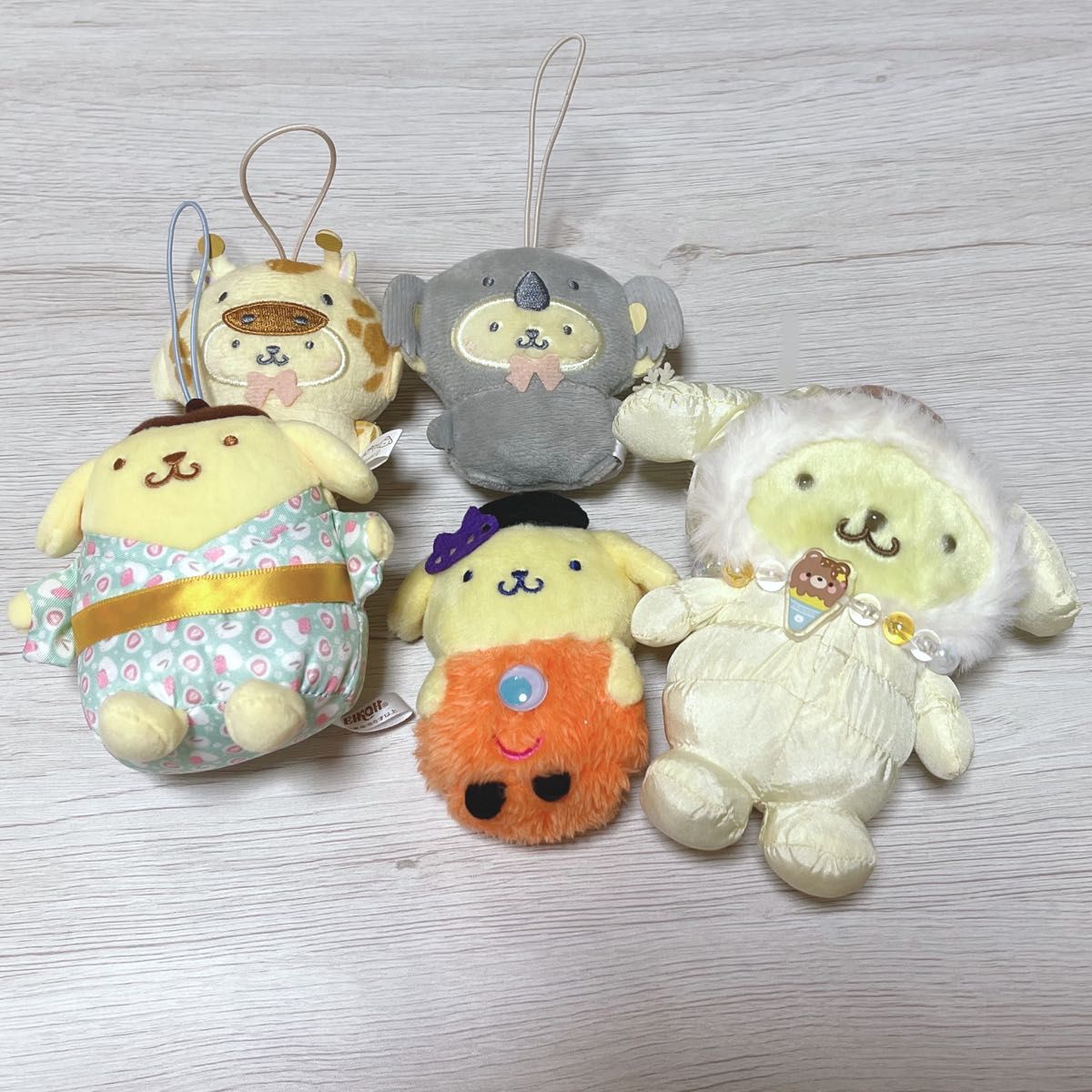 希少 美品 タグ有 ポムポムプリン たこ焼き 浴衣 ぬいぐるみ