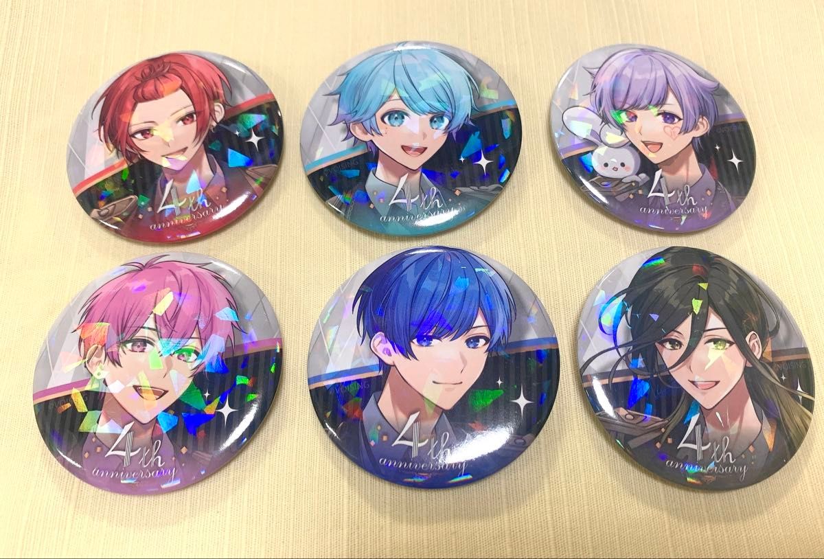 いれいす 4周年記念缶バッジ りうら いむ 初兎 ないこ いふ 悠佑