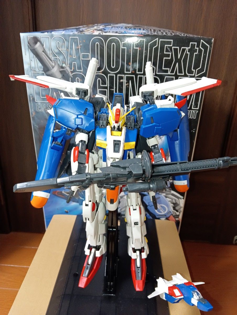 MG 1/100 Ex-Sガンダム Sガンダム パチ組み完成品 ジャンク 箱説明書