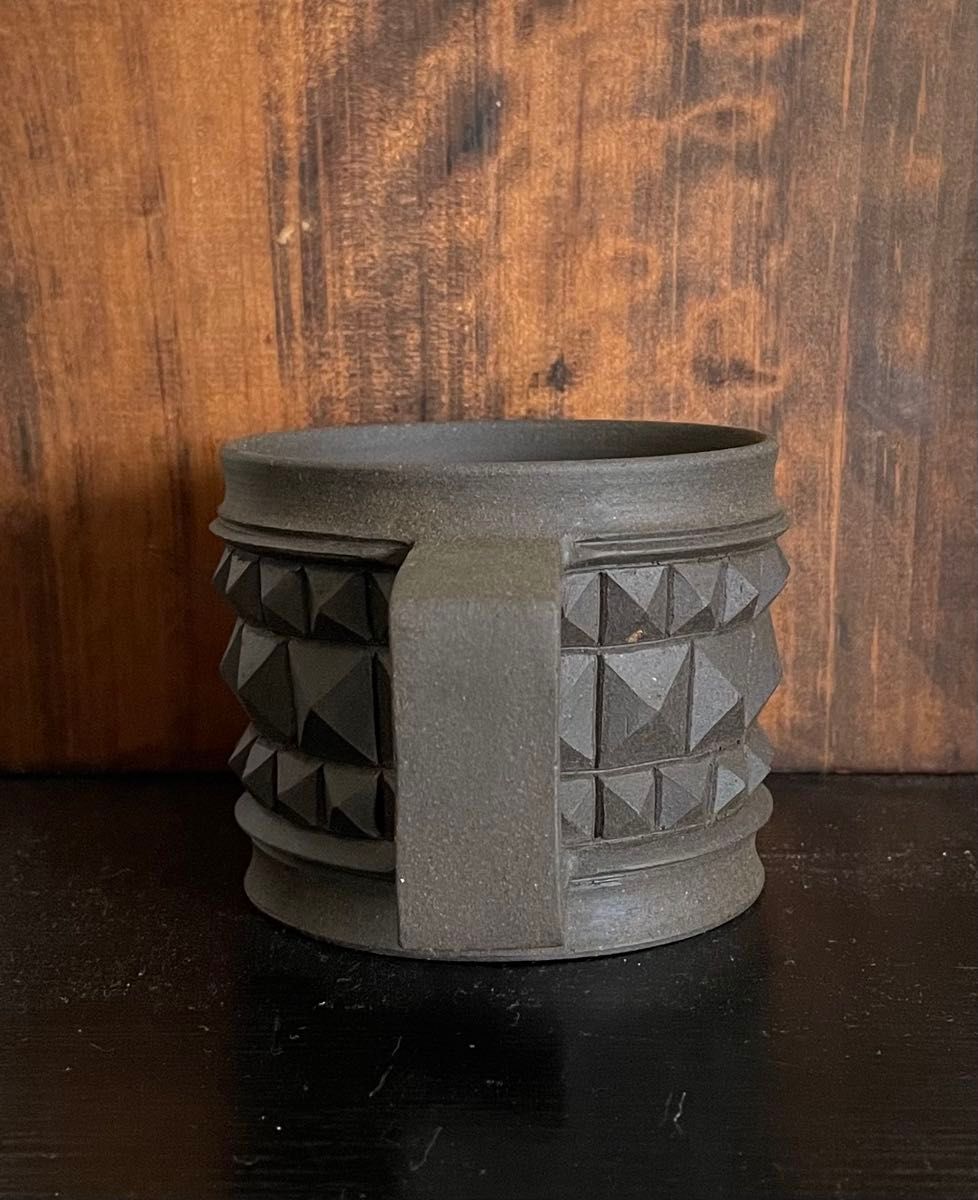 新品 吉光窯 スタッズ マグカップ kikko 植木鉢 陶器陶芸 高橋隼哉