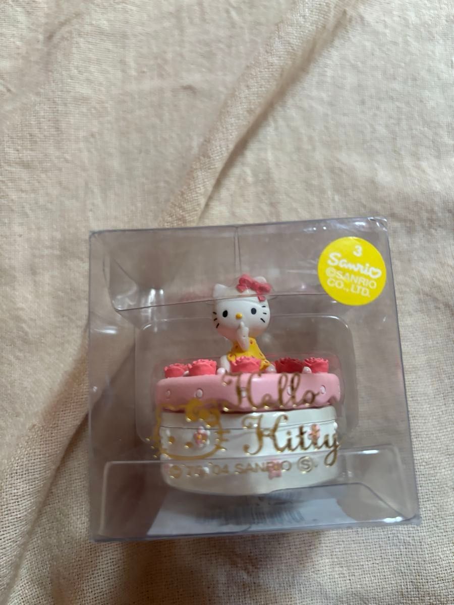サンリオ ハローキティ 小物入れ ハートケーキ 陶器 レトロ 2004年