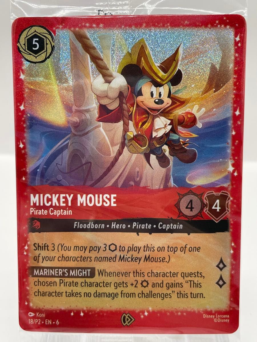 海外ロルカナ•イベント限定配布 「MICKEY MOUSE」 ミッキーマウス 海外