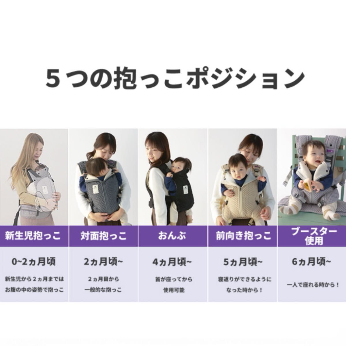 抱っこ紐 べべスワン チャコールグレー｜Yahoo!フリマ（旧PayPayフリマ）