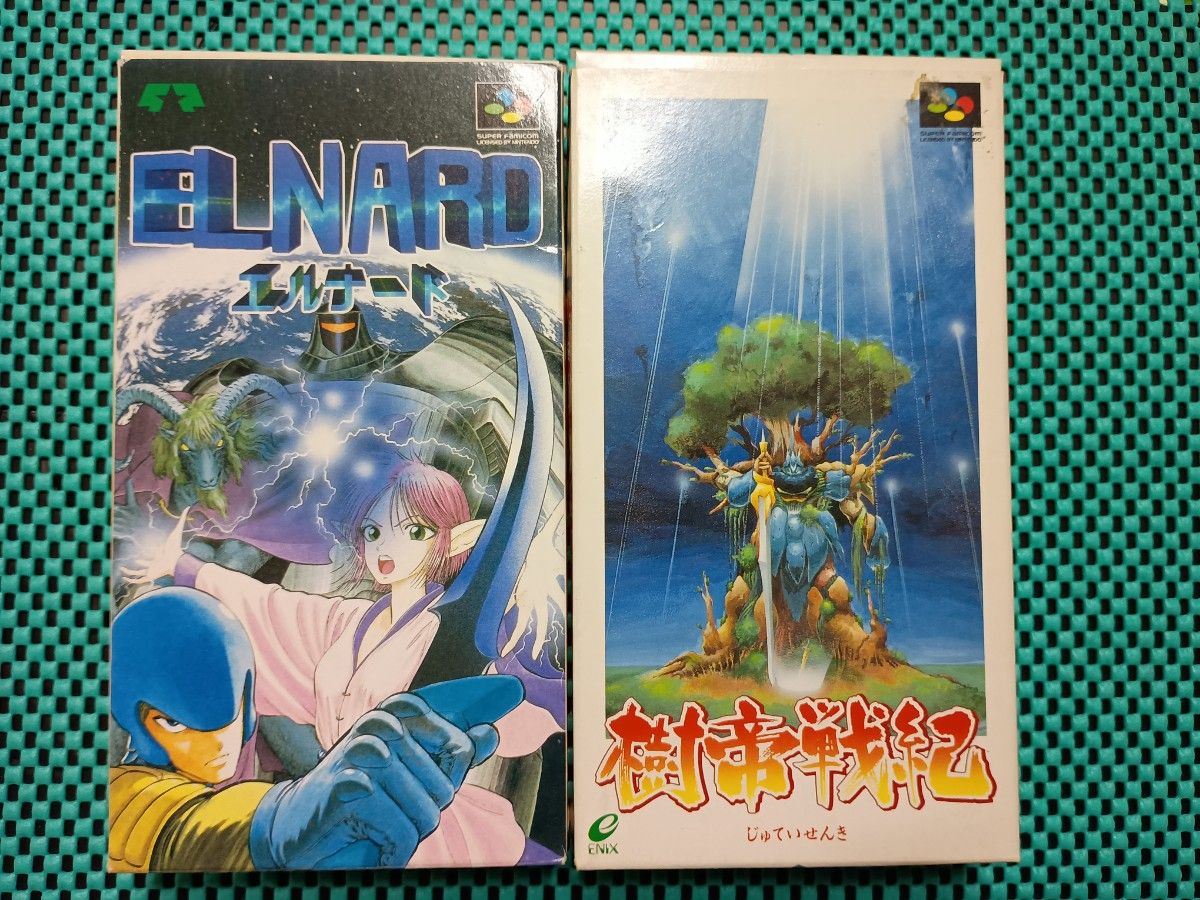 完品・SFC・エルナード＋樹帝戦記・セット・箱説ハガキ付き｜Yahoo