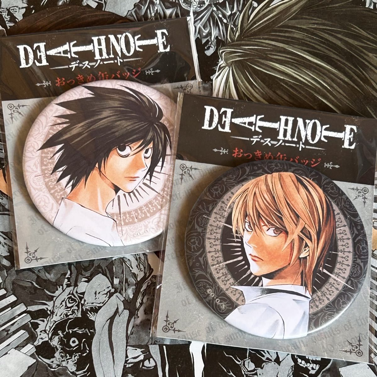 DEATH NOTE デスノート おっきめ缶バッジ 夜神月 L 2点セット｜Yahoo