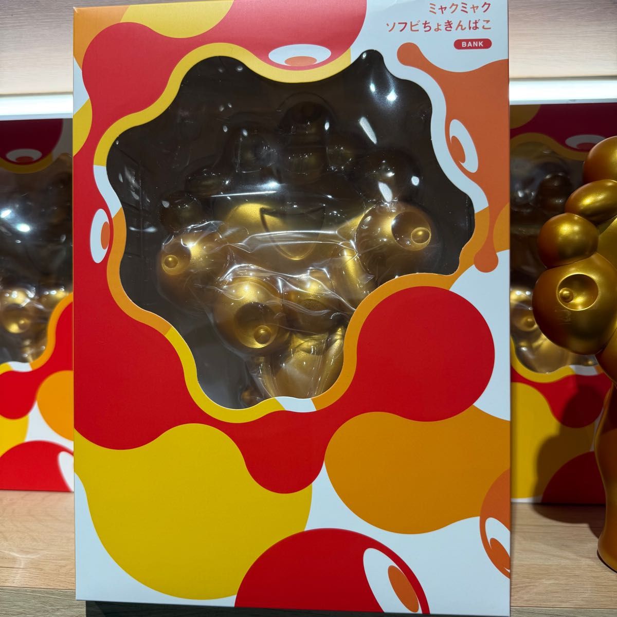 EXPO2025 大阪関西万博限定 ミャクミャク ソフビ貯金箱 ゴールド