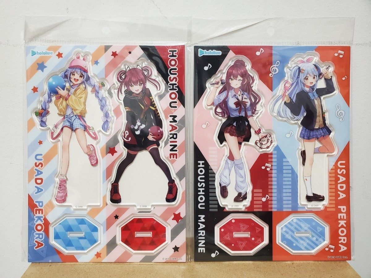 兎田ぺこら 宝鐘マリン ホロライブ×ラウンドワン アクリルスタンド