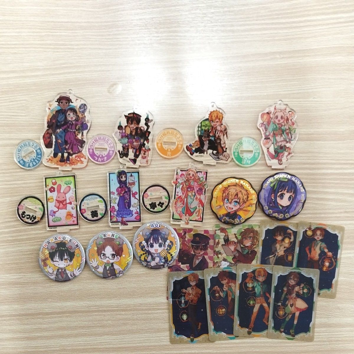 地縛少年花子くん ミュージアム 缶バッジ アクリルスタンド クリア