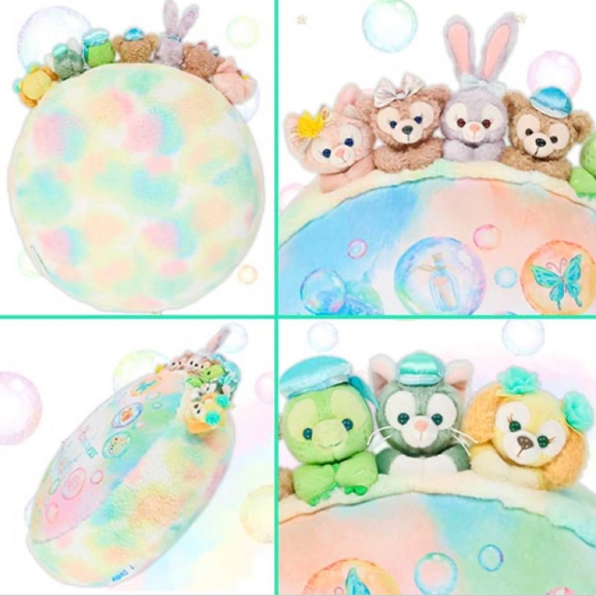 クッション ダッフィーフレンズ20周年 カラフルハピネス ディズニー