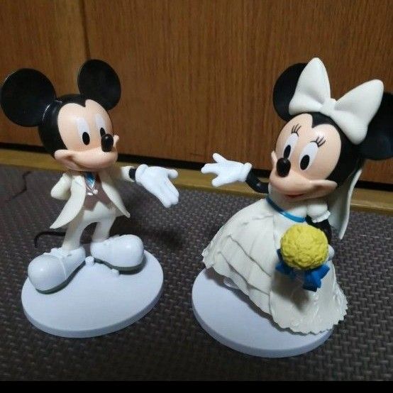 送料無料 ミッキー ミニー ウェディング フィギュアセット ミッキー