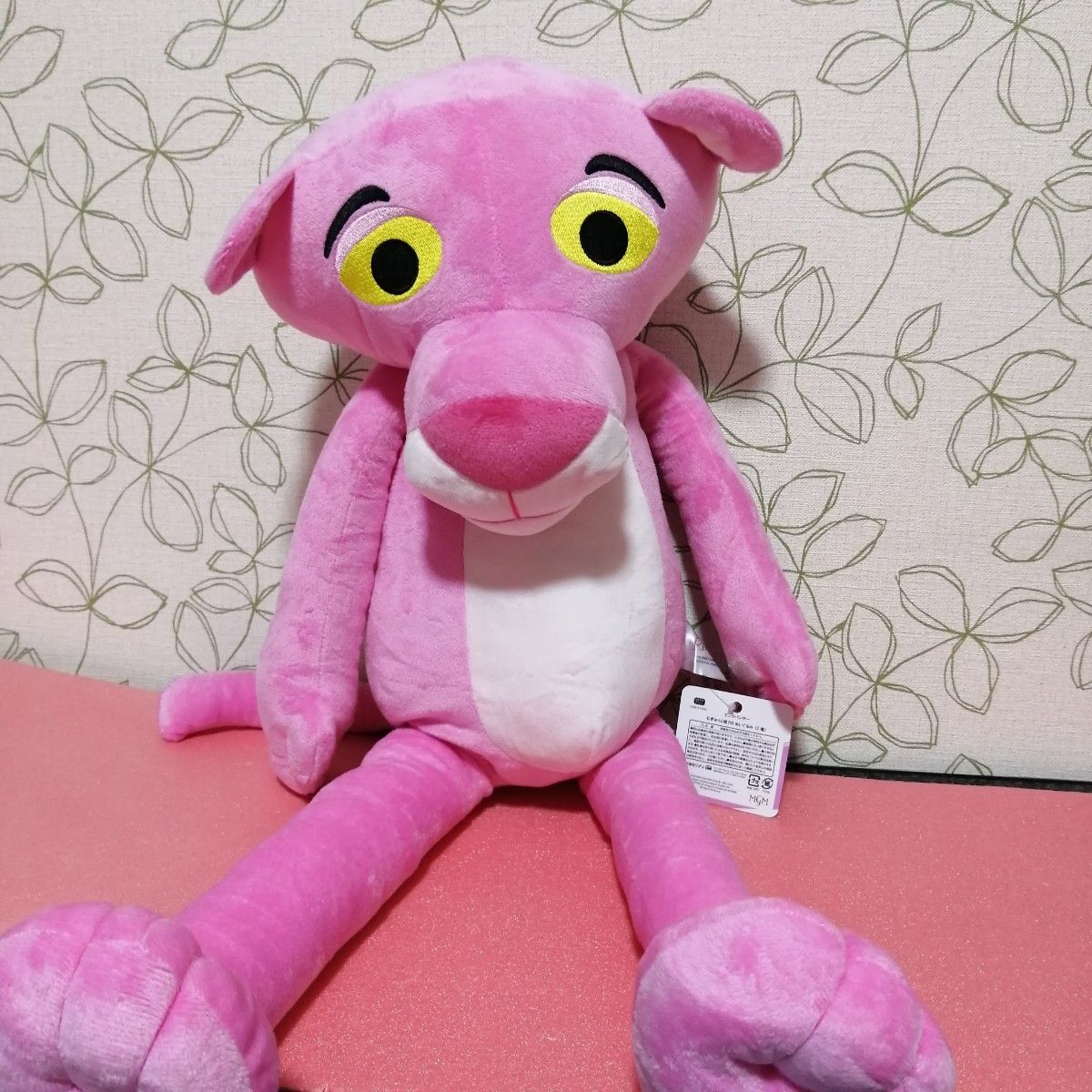 新品 タグつき ピンクパンサー むぎゅっと超BIGぬいぐるみ ピンク
