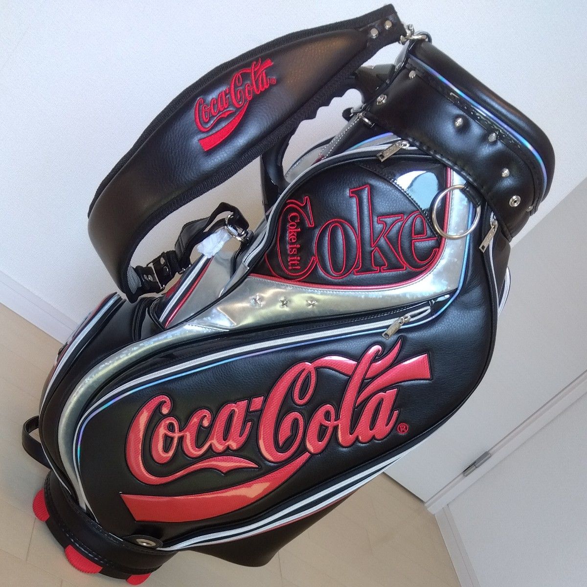 Coca-Cola】コカ・コーラ オリジナルキャディバッグ ゴルフ ブラック